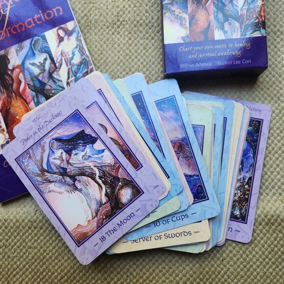 The Tarot of Transformation by Arlenea Cori BOOK Card Deck MISSING One Card OOP - Picture 4 of 5